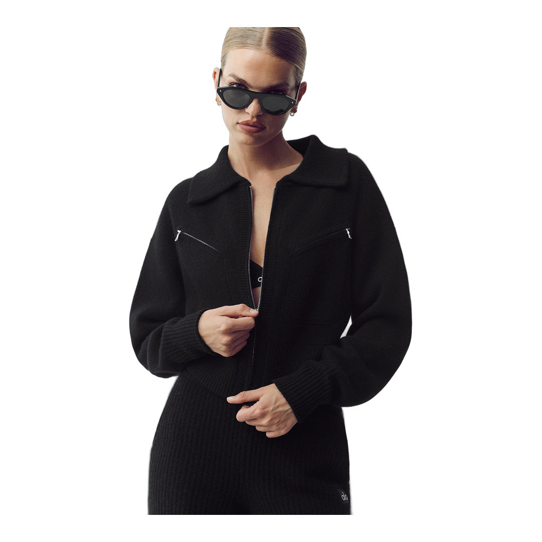 alo Cashmere Radiate Jacket - Black