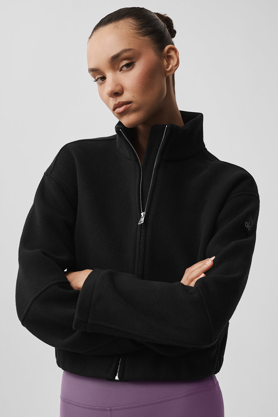 alo Double Face Wool City Girl Jacket - Black