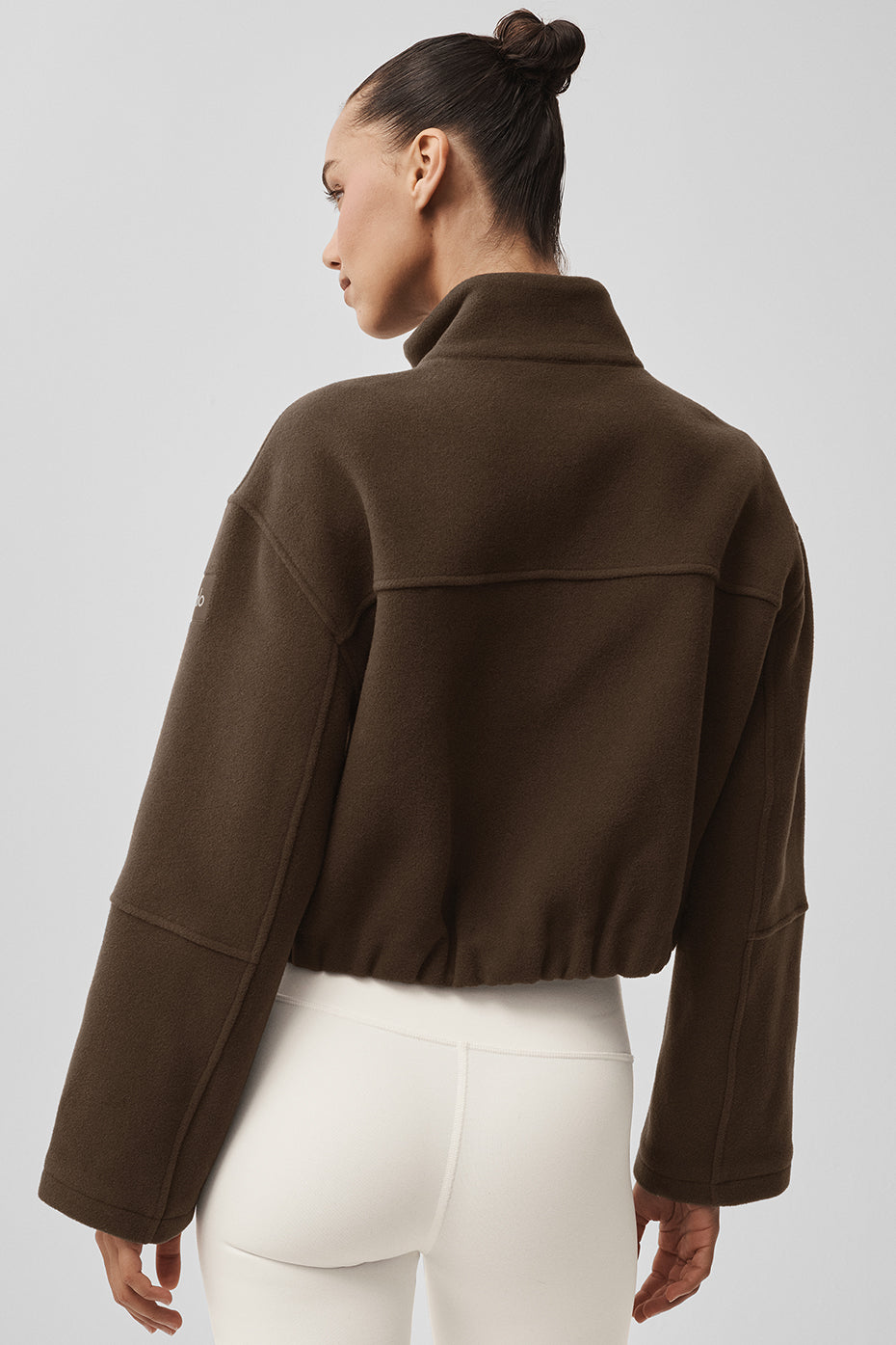 alo Double Face Wool City Girl Jacket - Espresso