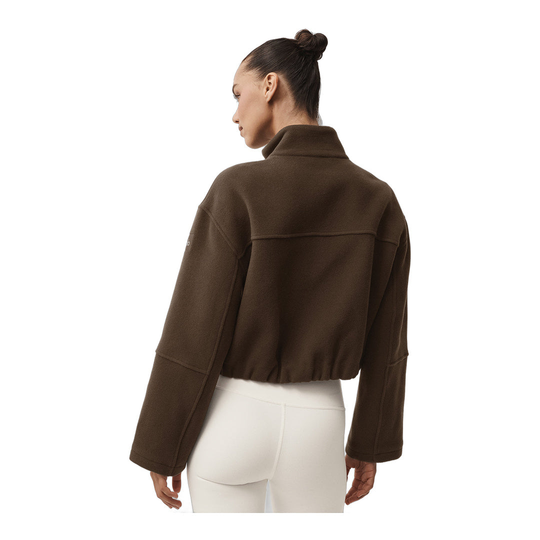 alo Double Face Wool City Girl Jacket - Espresso