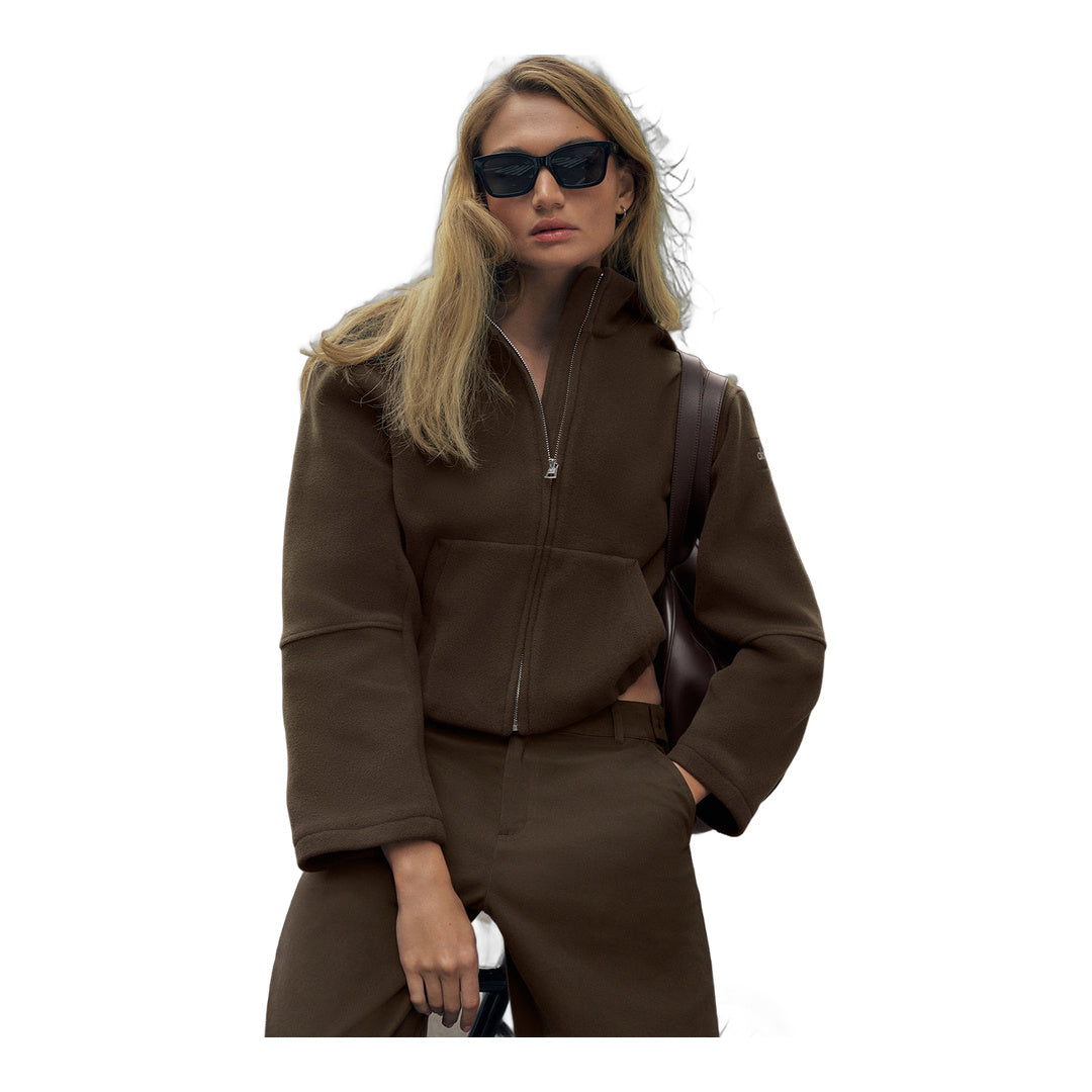 alo Double Face Wool City Girl Jacket - Espresso