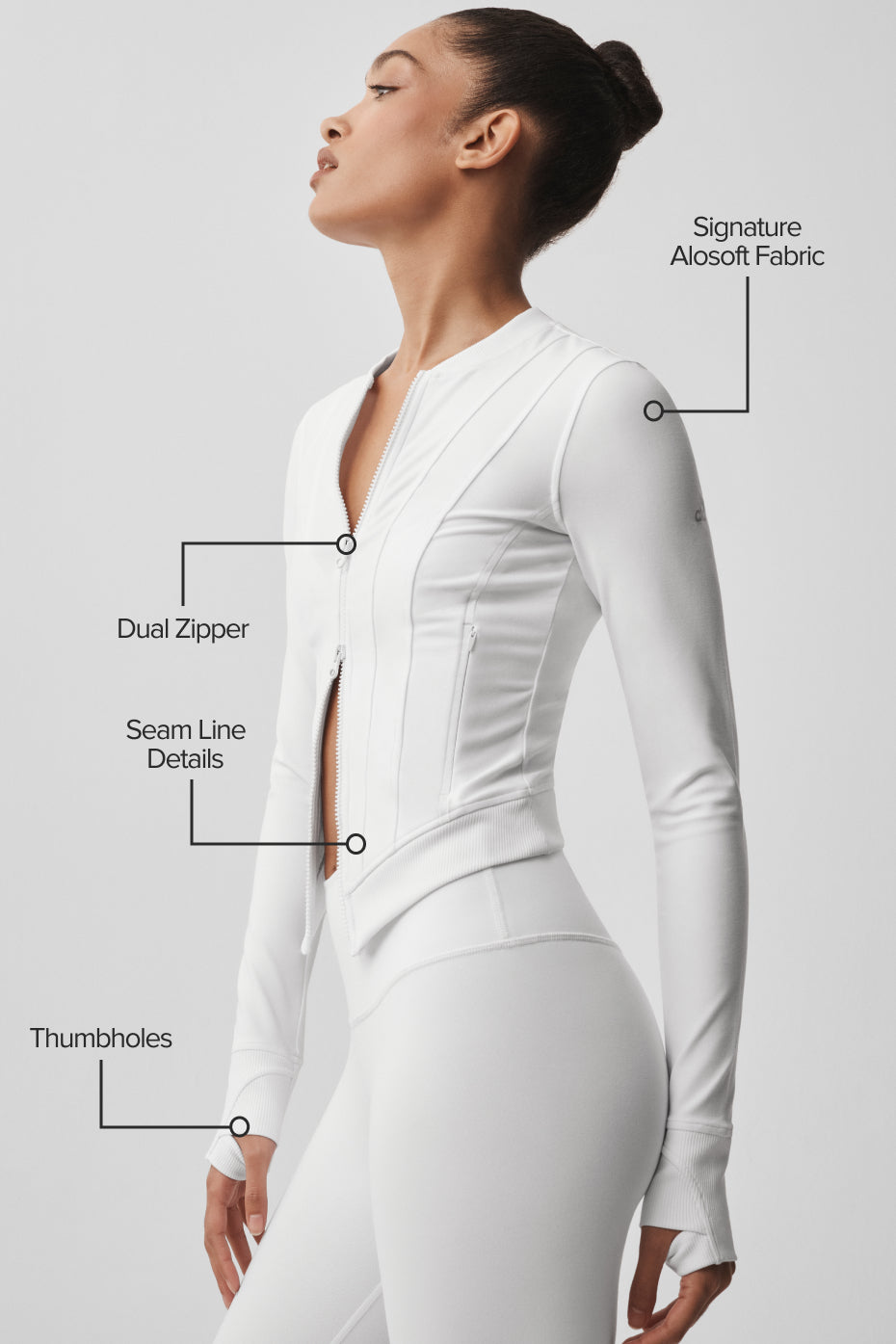 alo Alosoft Recharge Jacket - White
