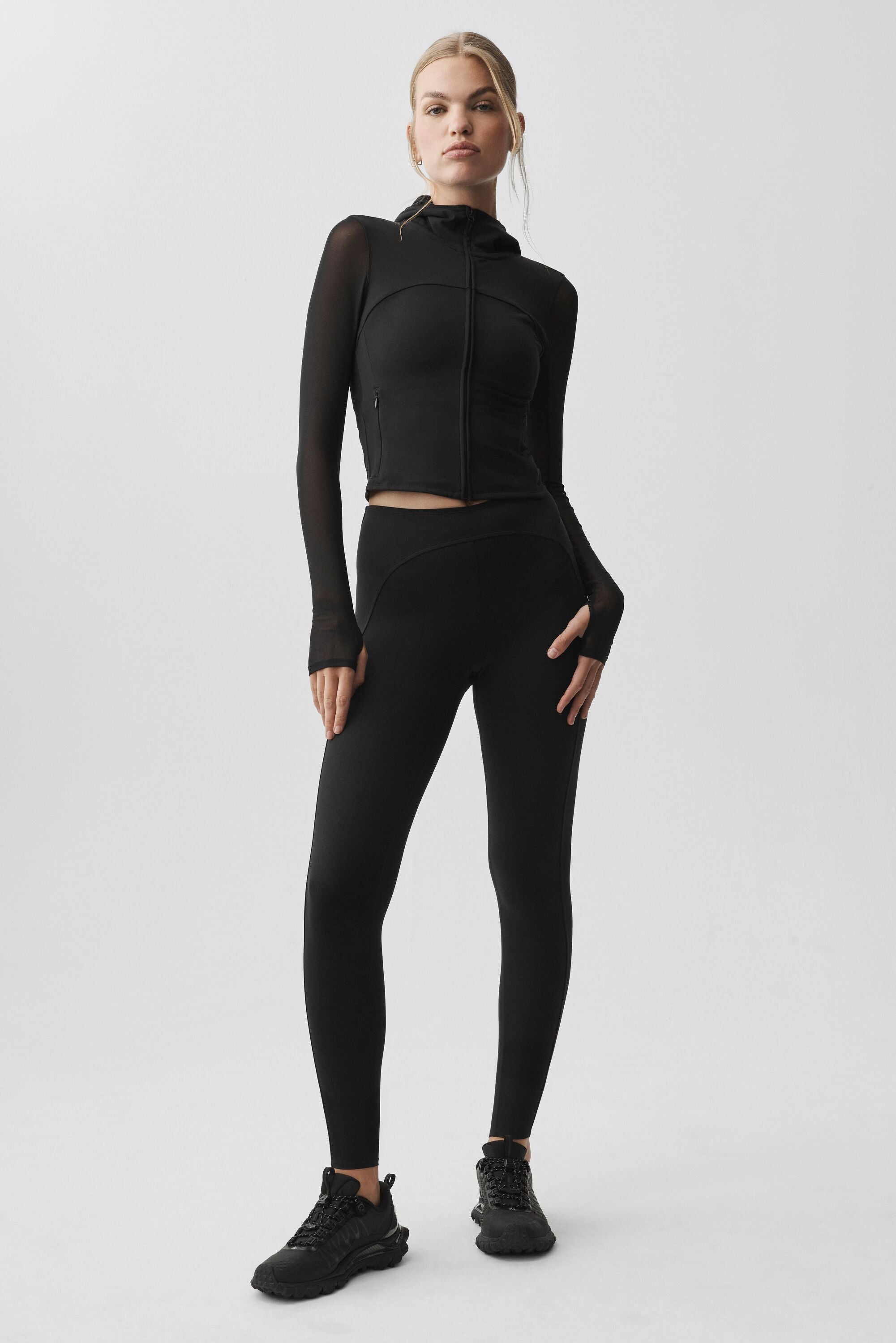 alo ALO Softsculpt Superset Full Zip Jacket - Black