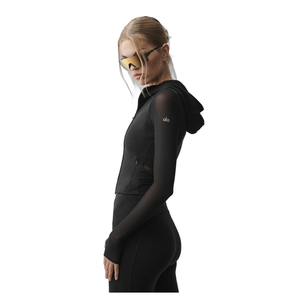 alo ALO Softsculpt Superset Full Zip Jacket - Black