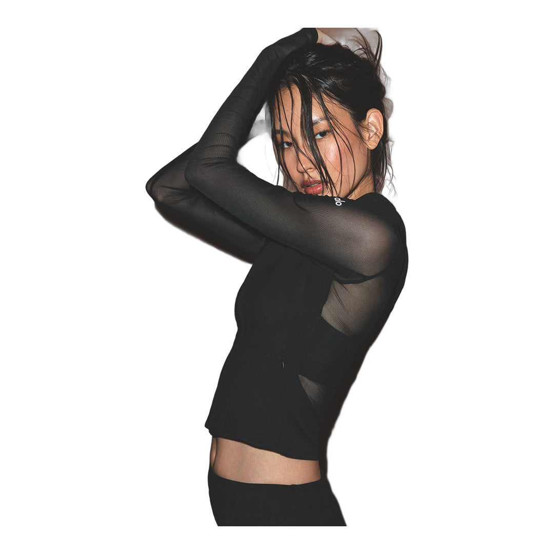 alo ALO Softsculpt Superset Full Zip Jacket - Black