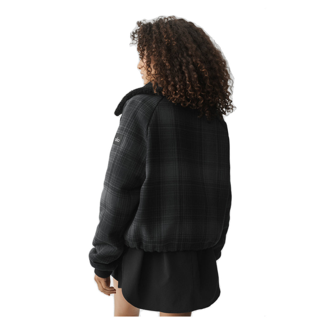 ALO Plaid Alpine Meadow Jacket - Black Plaid