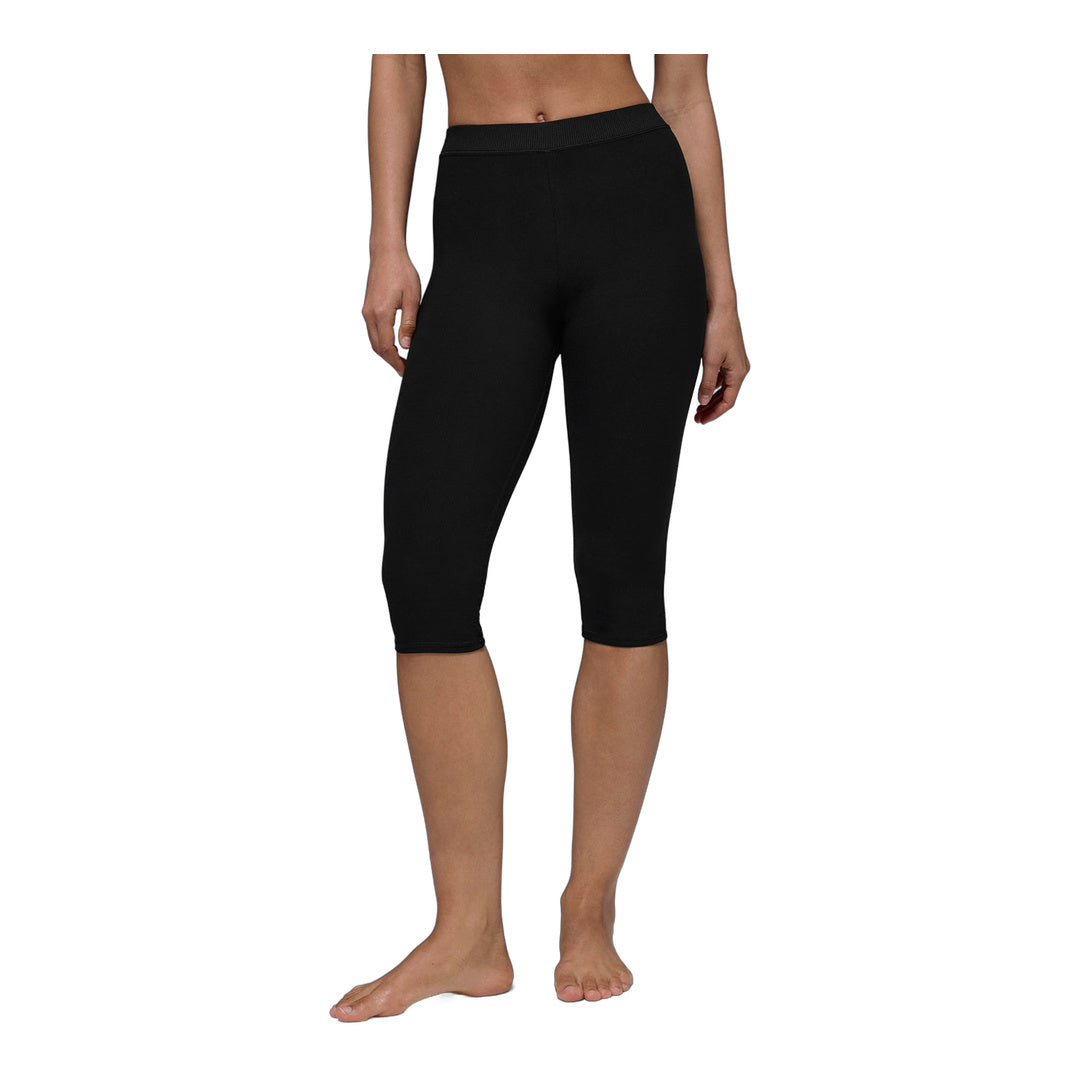 alo Alosoft High-Waist Iconic 90's Capri - Black