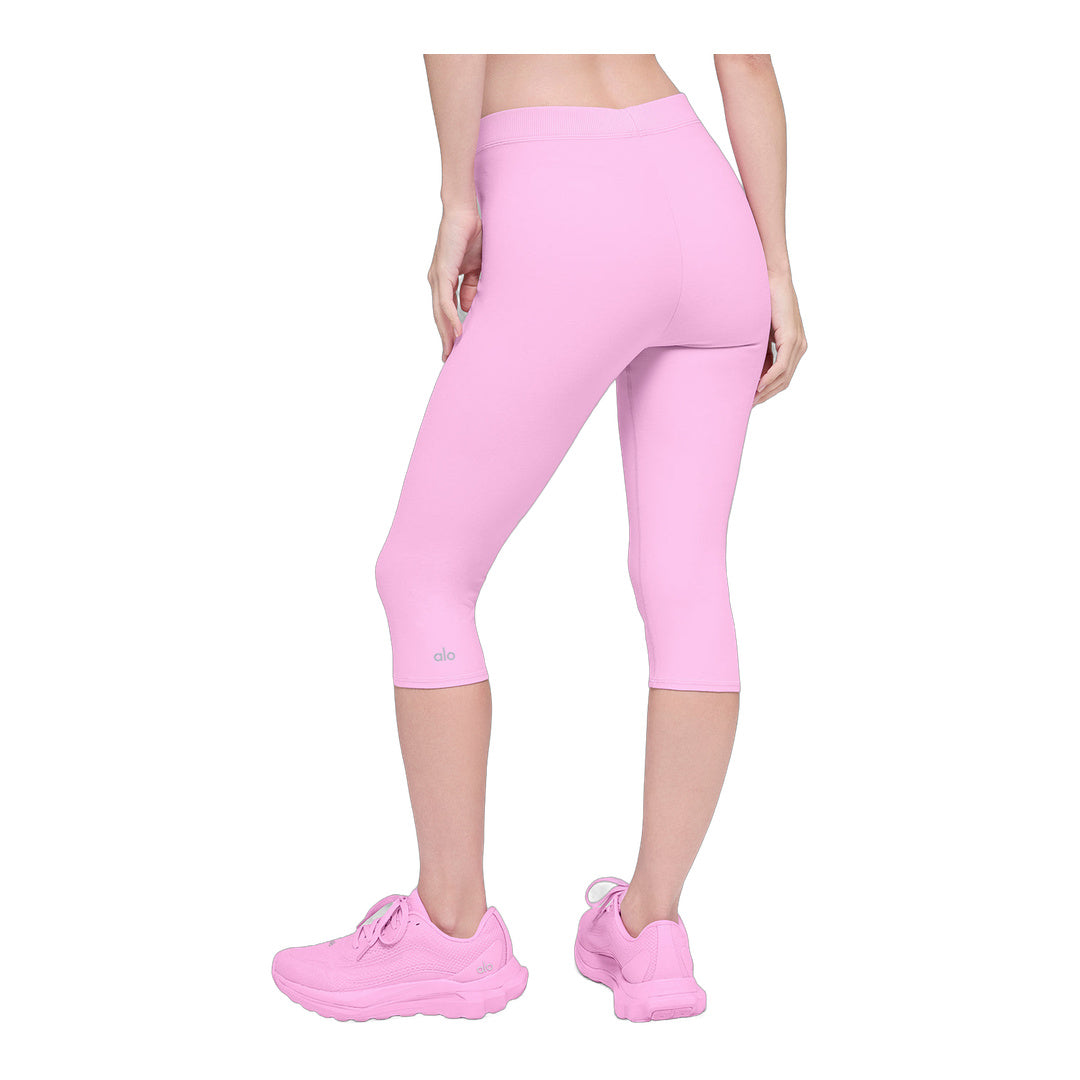 alo Alosoft High-Waist Iconic 90's Capri - Candy Heart Pink