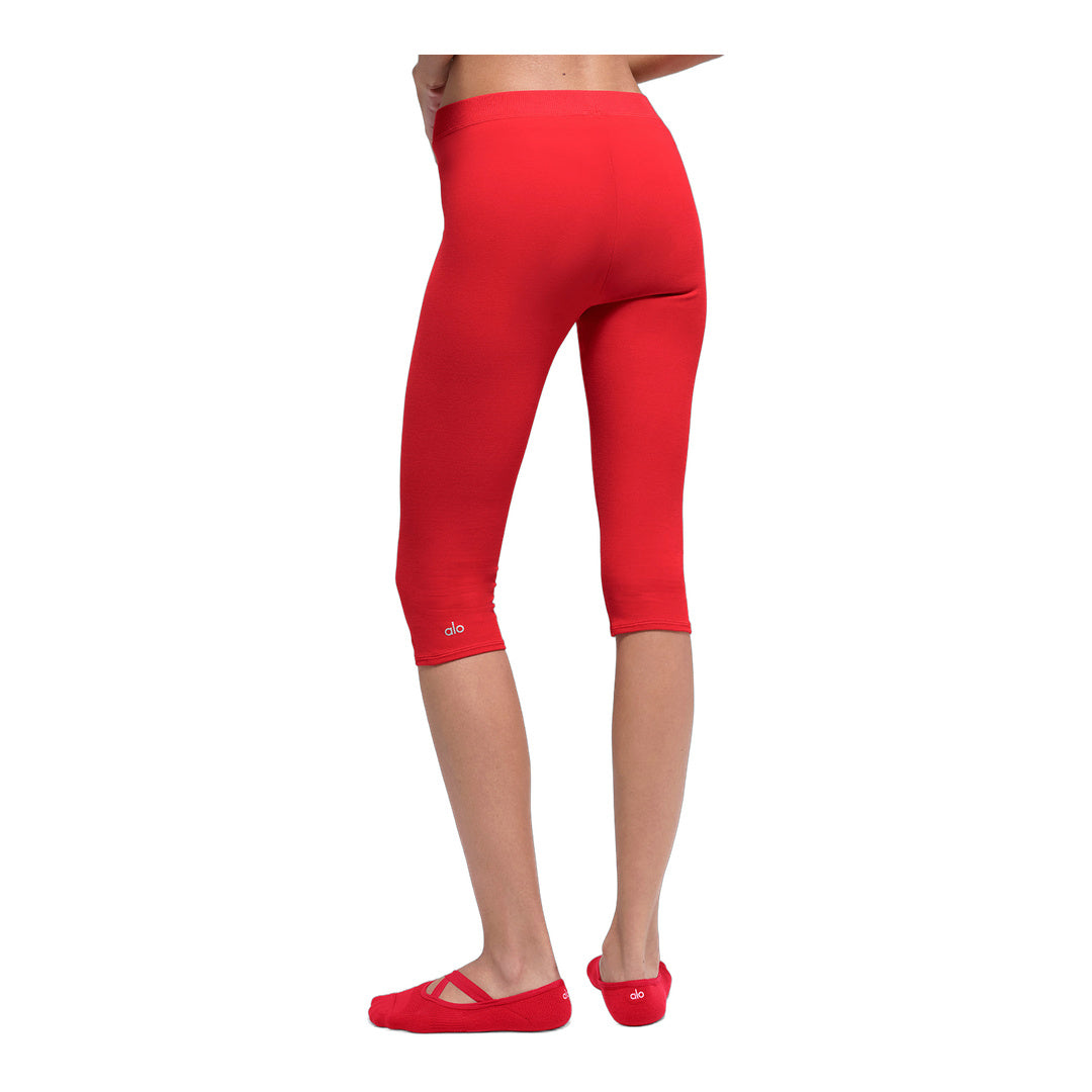 alo Alosoft High-Waist Iconic 90's Capri - Bright Red