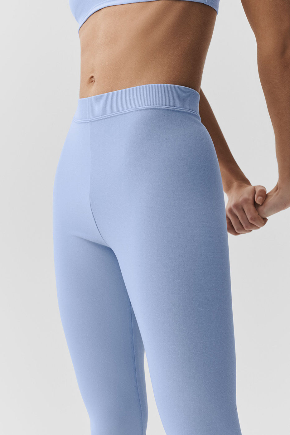 alo Alosoft High-Waist Iconic 90's Capri - Light Provence Blue
