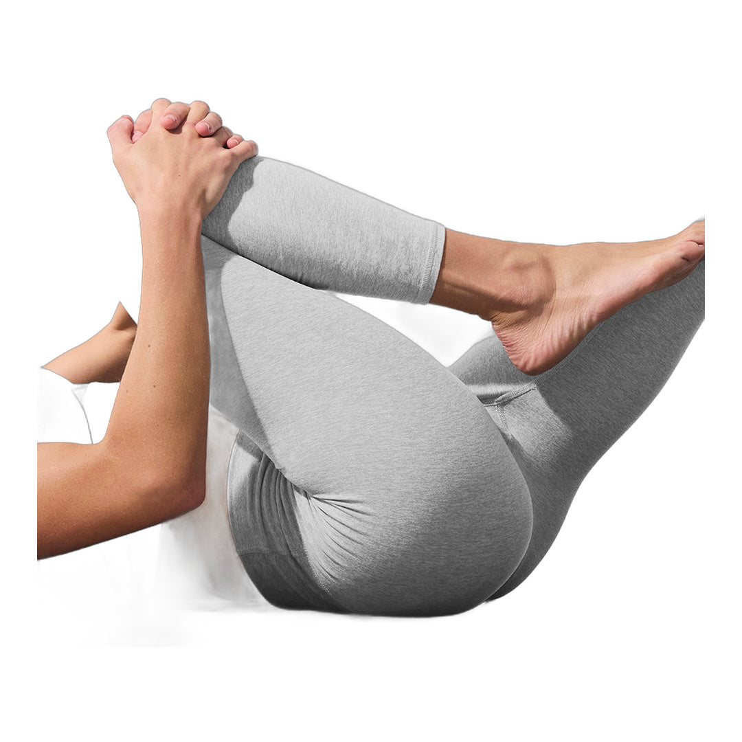 alo Alosoft High-Waist 7/8 Highlight Legging - Athletic Heather Grey