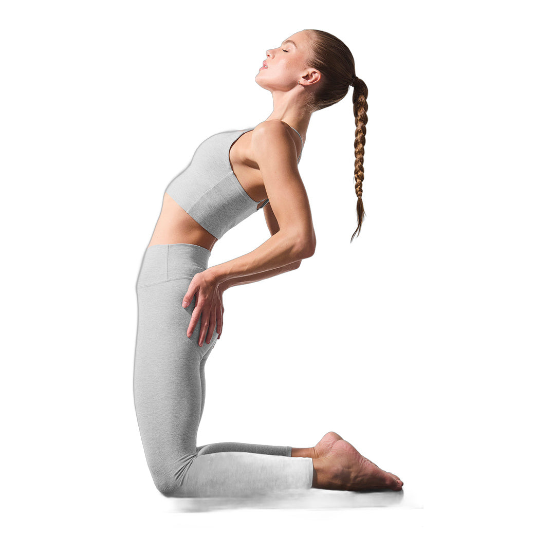 alo Alosoft High-Waist 7/8 Highlight Legging - Athletic Heather Grey