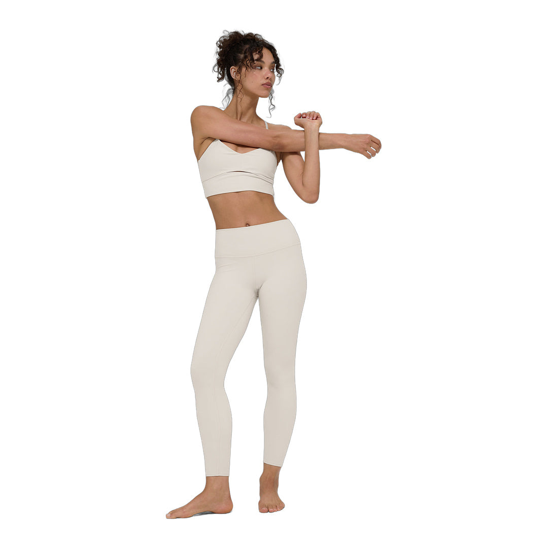 alo Alosoft High-Waist 7/8 Highlight Legging - Bone