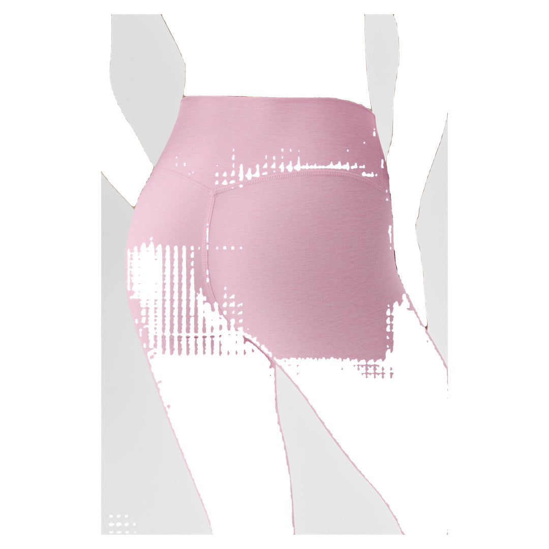 ALO Alosoft High-Waist 7/8 Highlight Legging - Pink Marshmallow Heather