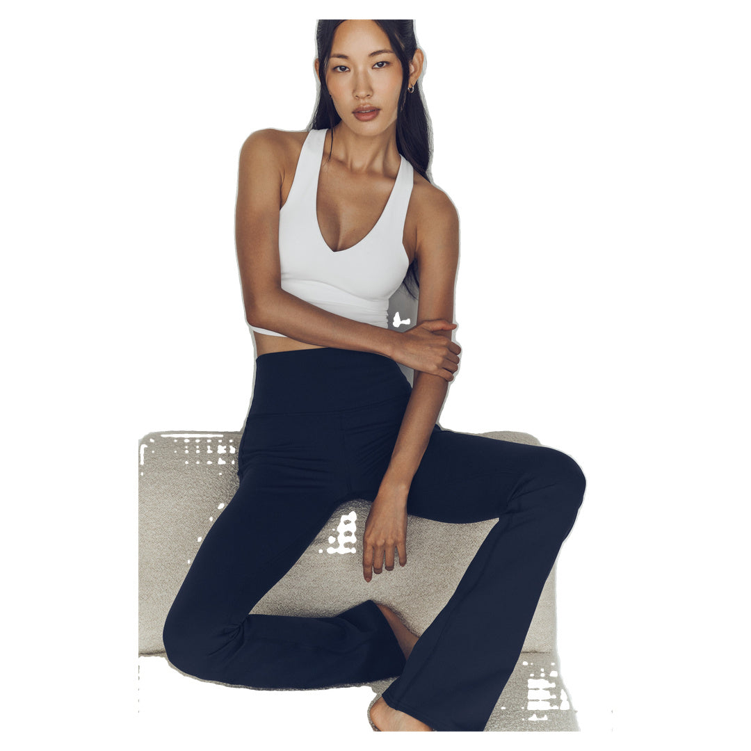 ALO Airbrush High-Waist Bootcut Legging (Regular) - Navy
