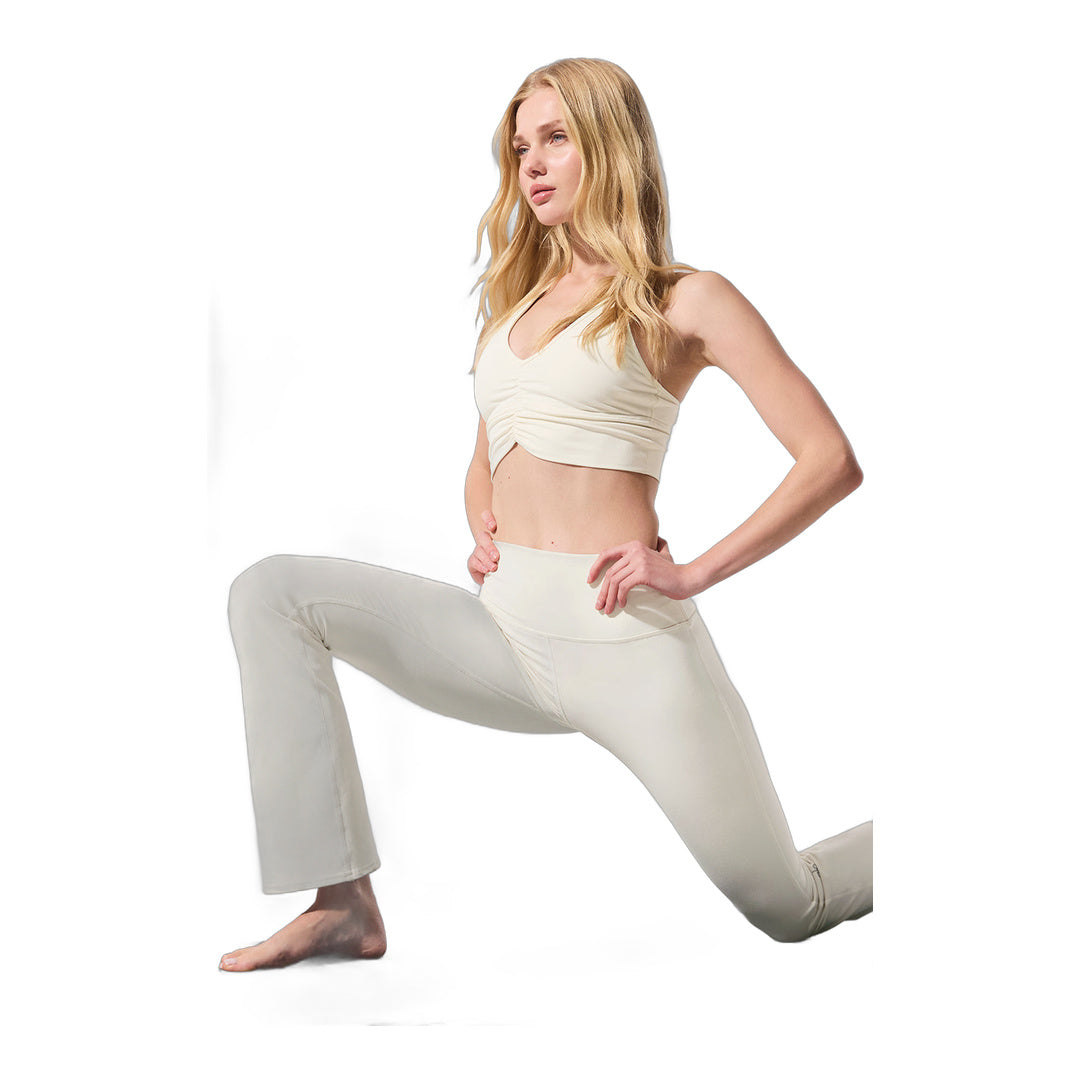 alo Airbrush High-Waist 7/8 Bootcut Legging - Ivory