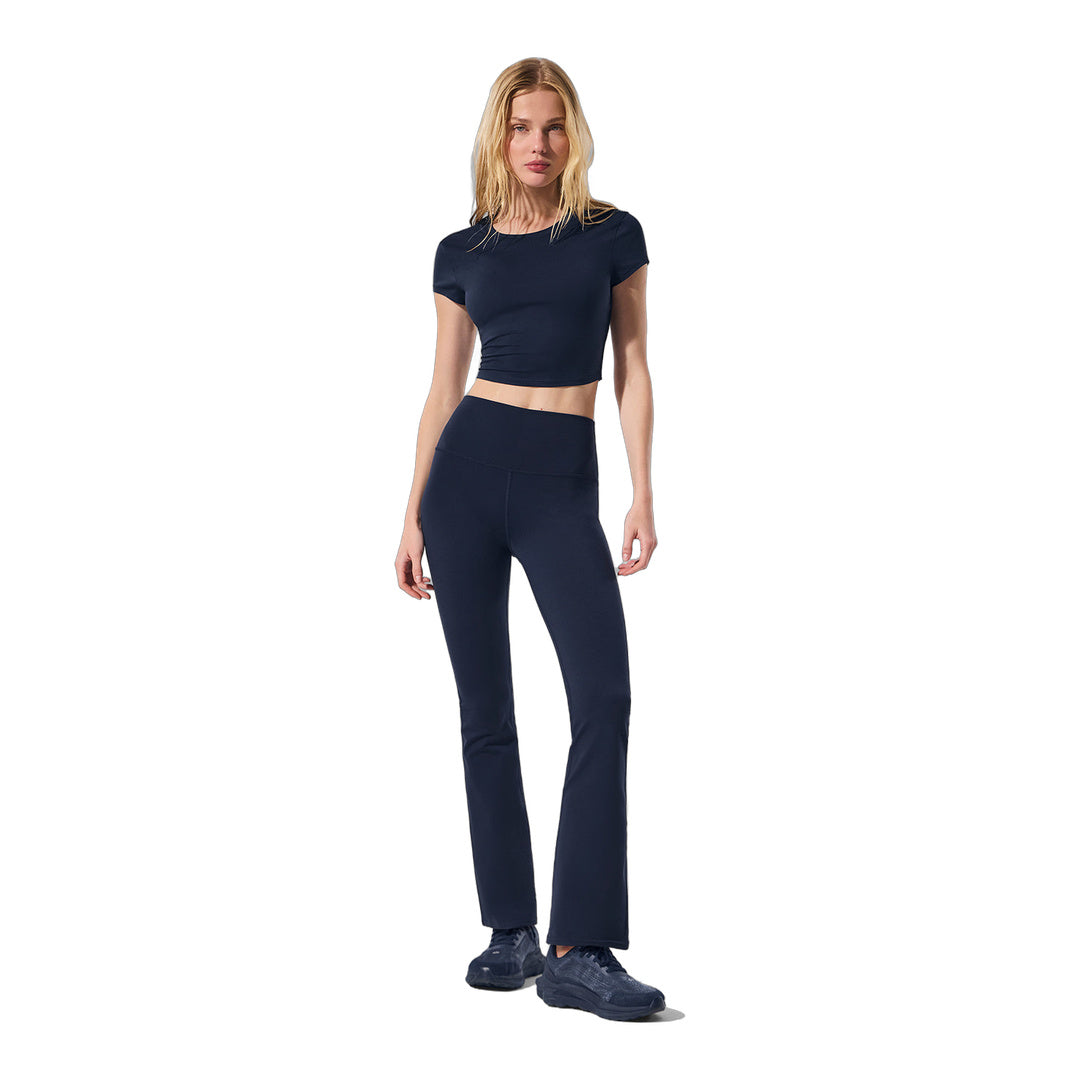 alo Airbrush High-Waist 7/8 Bootcut Legging - Navy