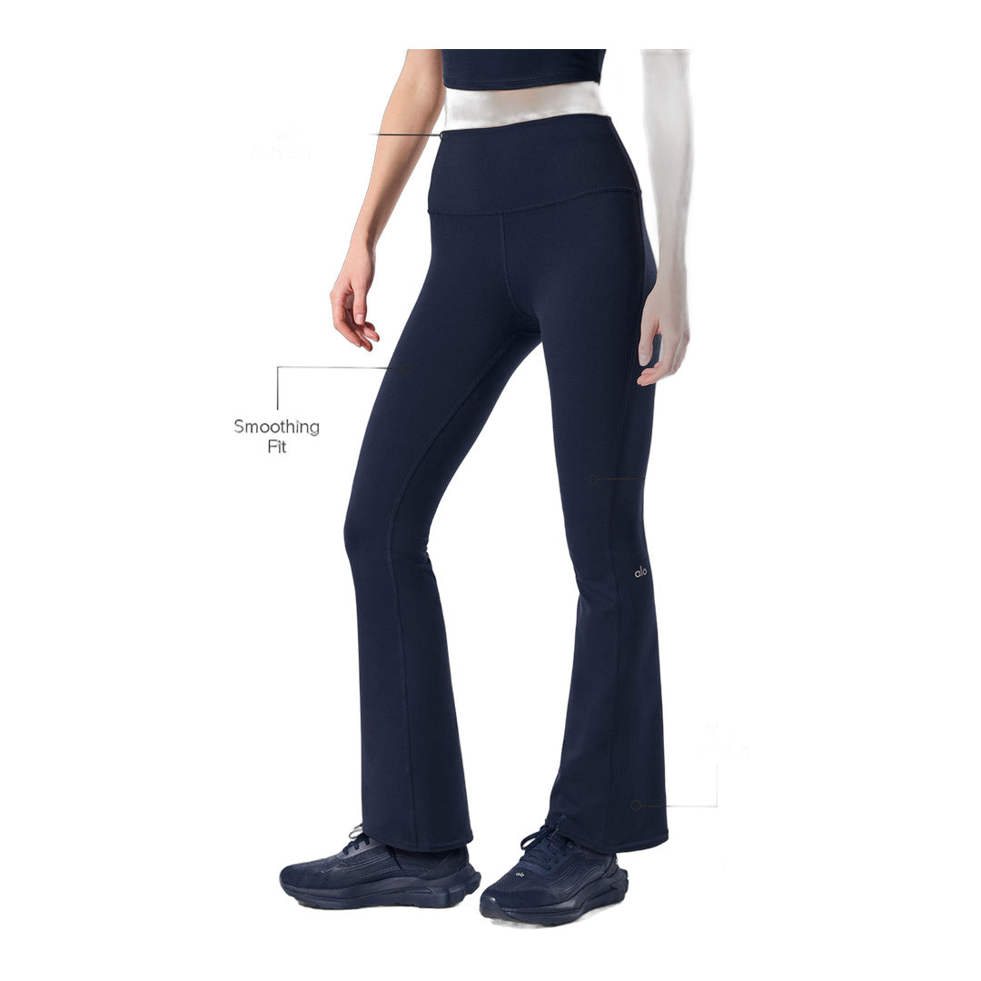 alo Airbrush High-Waist 7/8 Bootcut Legging - Navy