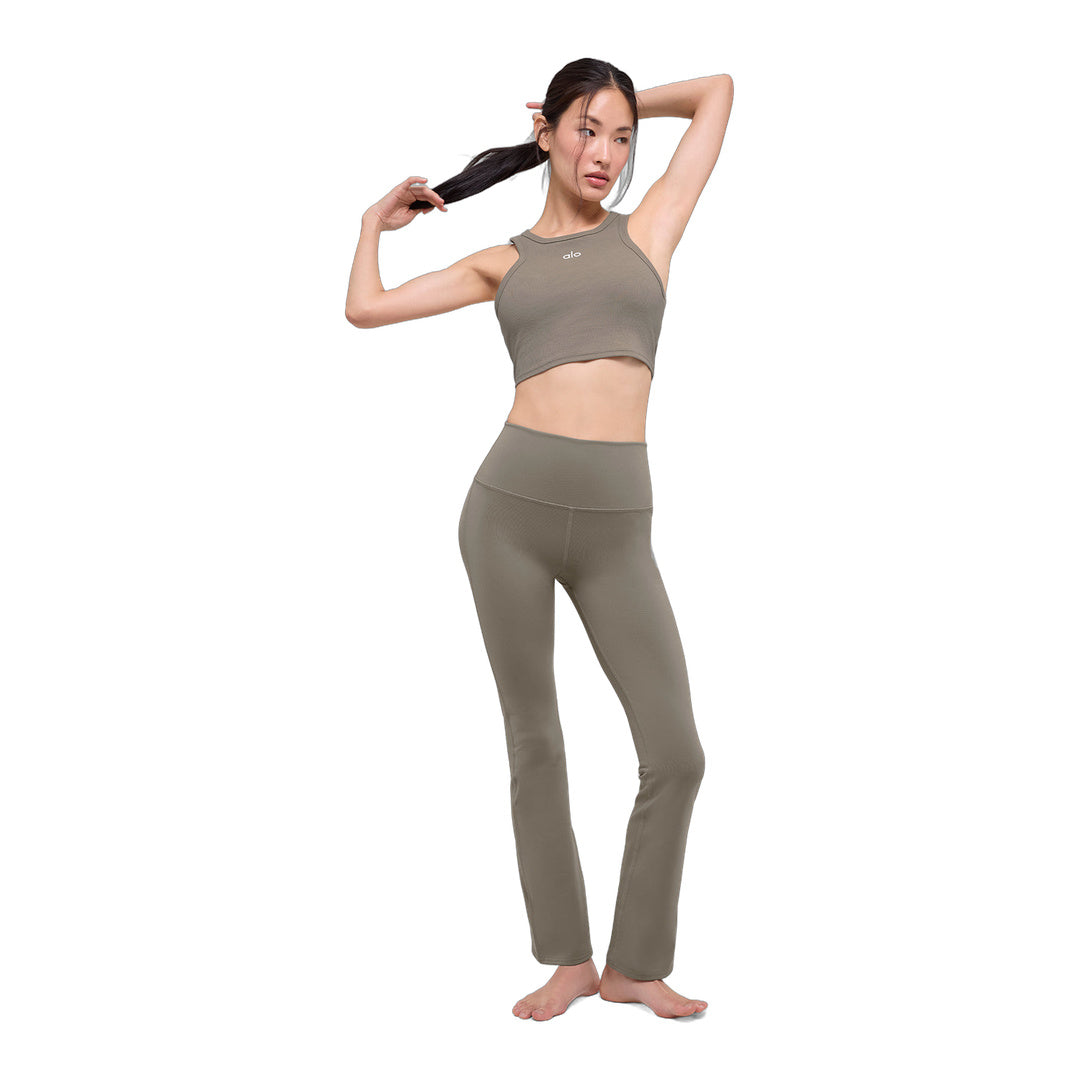 alo Airbrush High-Waist 7/8 Bootcut Legging - Light Cocoa