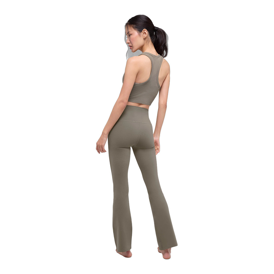 alo Airbrush High-Waist 7/8 Bootcut Legging - Light Cocoa