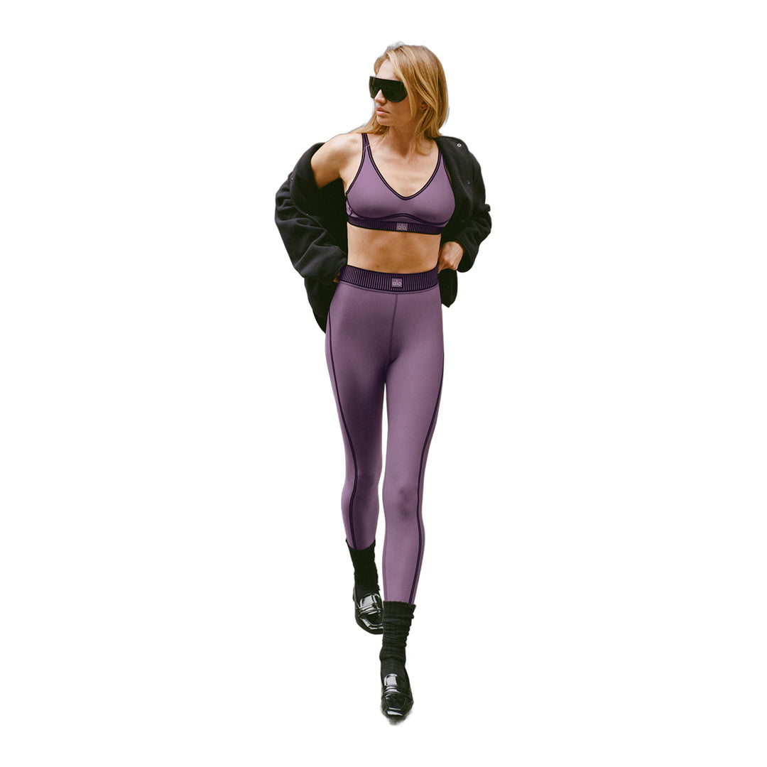 alo Airlift High-Waist 7/8 Line Up Legging - Plum Kiss