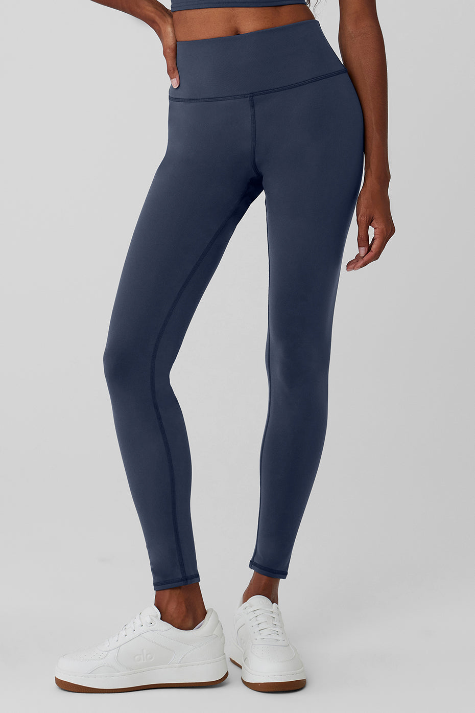 alo Airbrush Winter Warm High-Waist Nocturne Legging - Navy