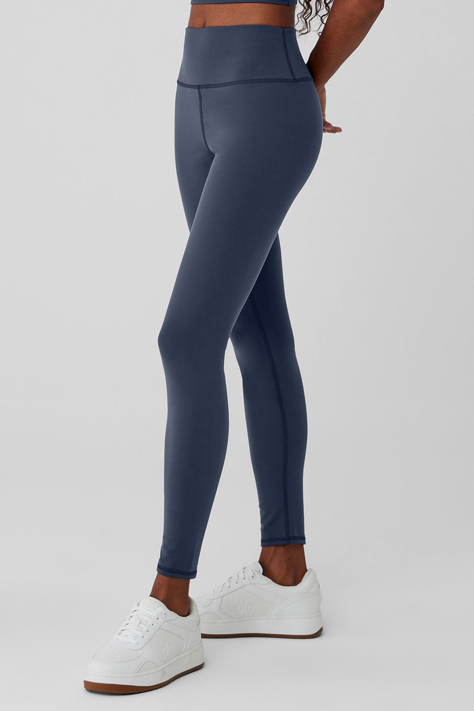 alo Airbrush Winter Warm High-Waist Nocturne Legging - Navy