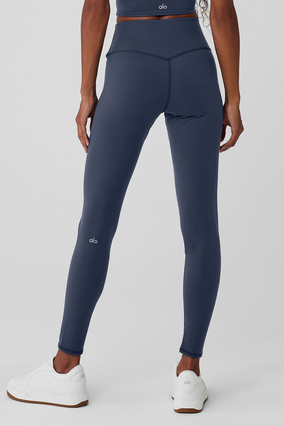alo Airbrush Winter Warm High-Waist Nocturne Legging - Navy