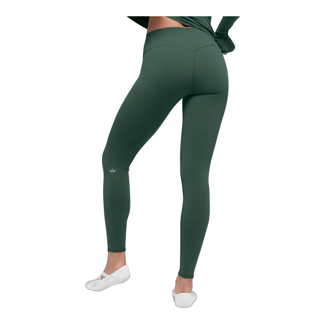 alo Airbrush Winter Warm High-Waist Nocturne Legging - Clover Green