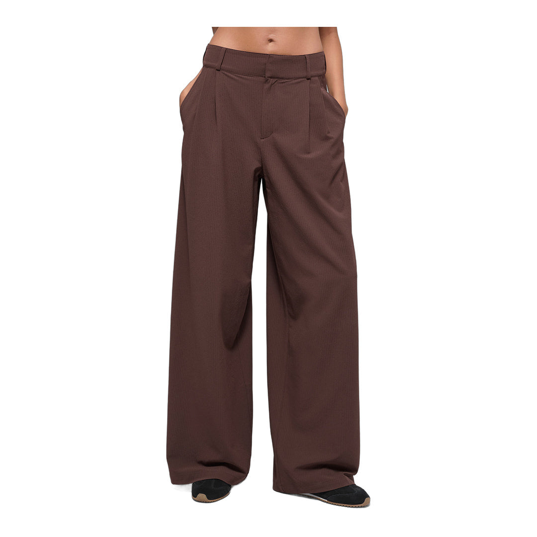 alo High-Waist Dreamscape Trouser (Long) - Brownstone