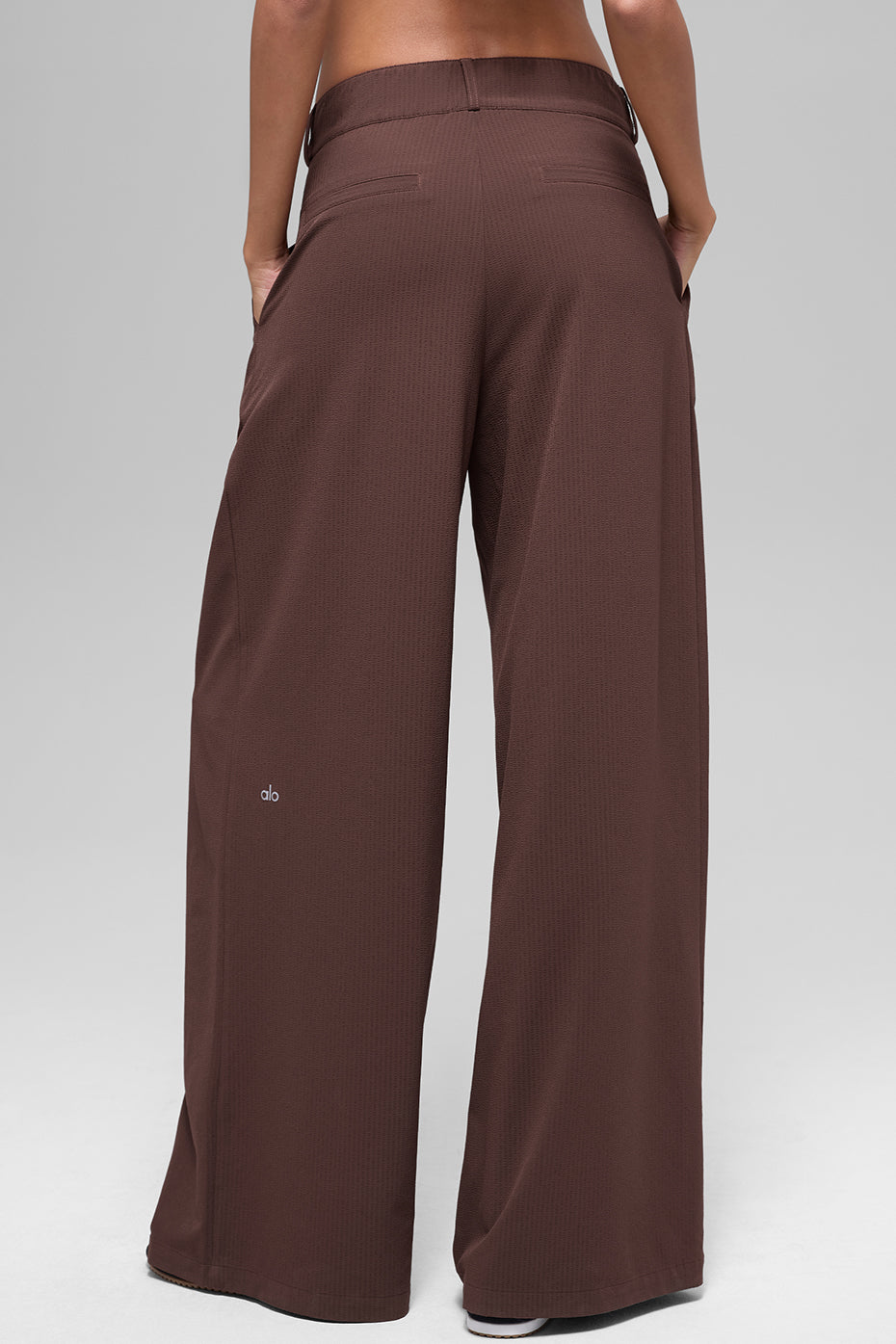 alo High-Waist Dreamscape Trouser (Long) - Brownstone