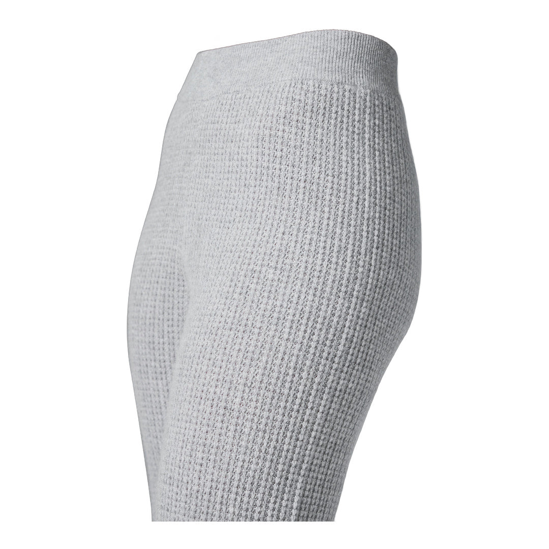alo Cashmere High-Waist Plush Waffle Pant - Athletic Heather Grey