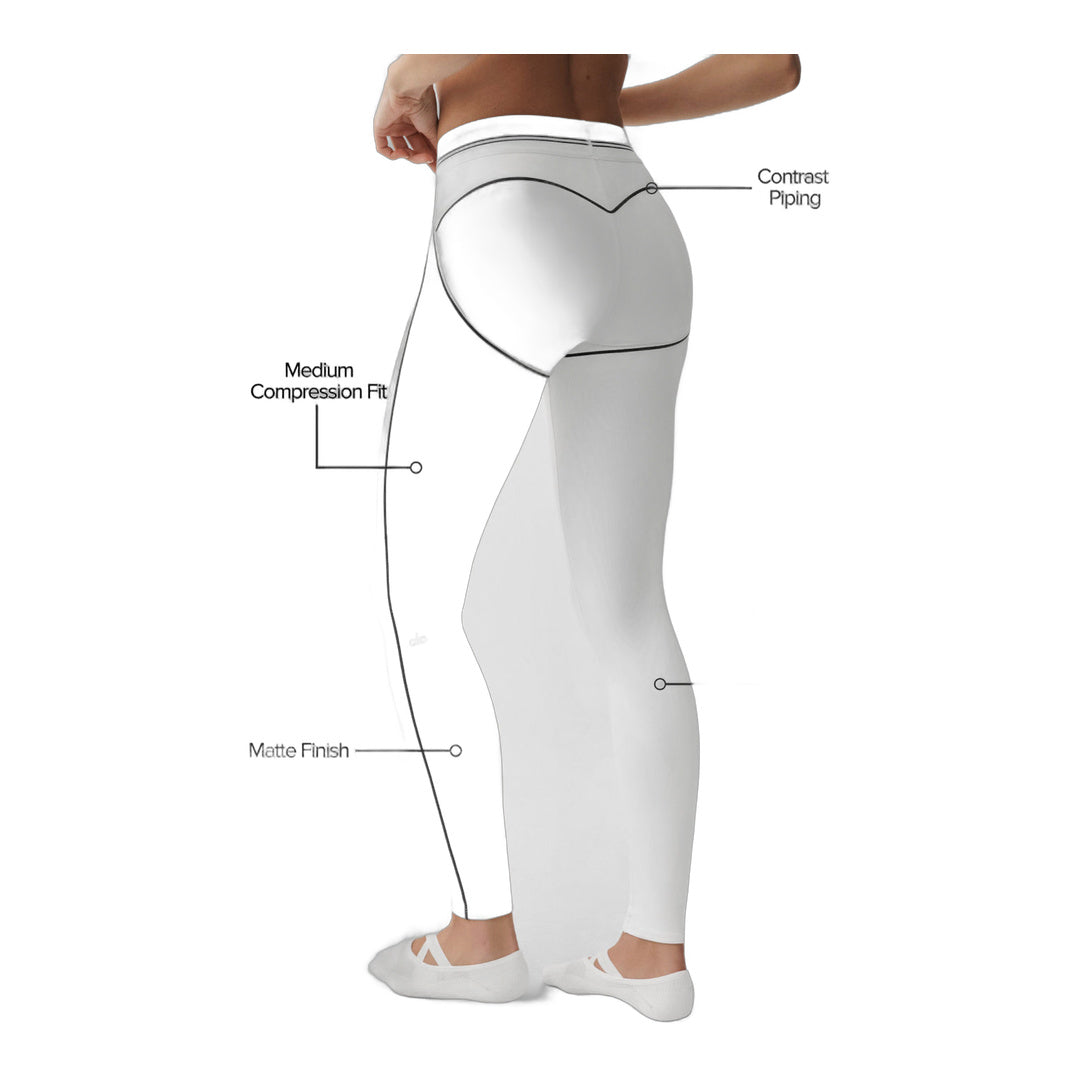 alo Airbrush High-Waist Heart Throb Legging - White/Black