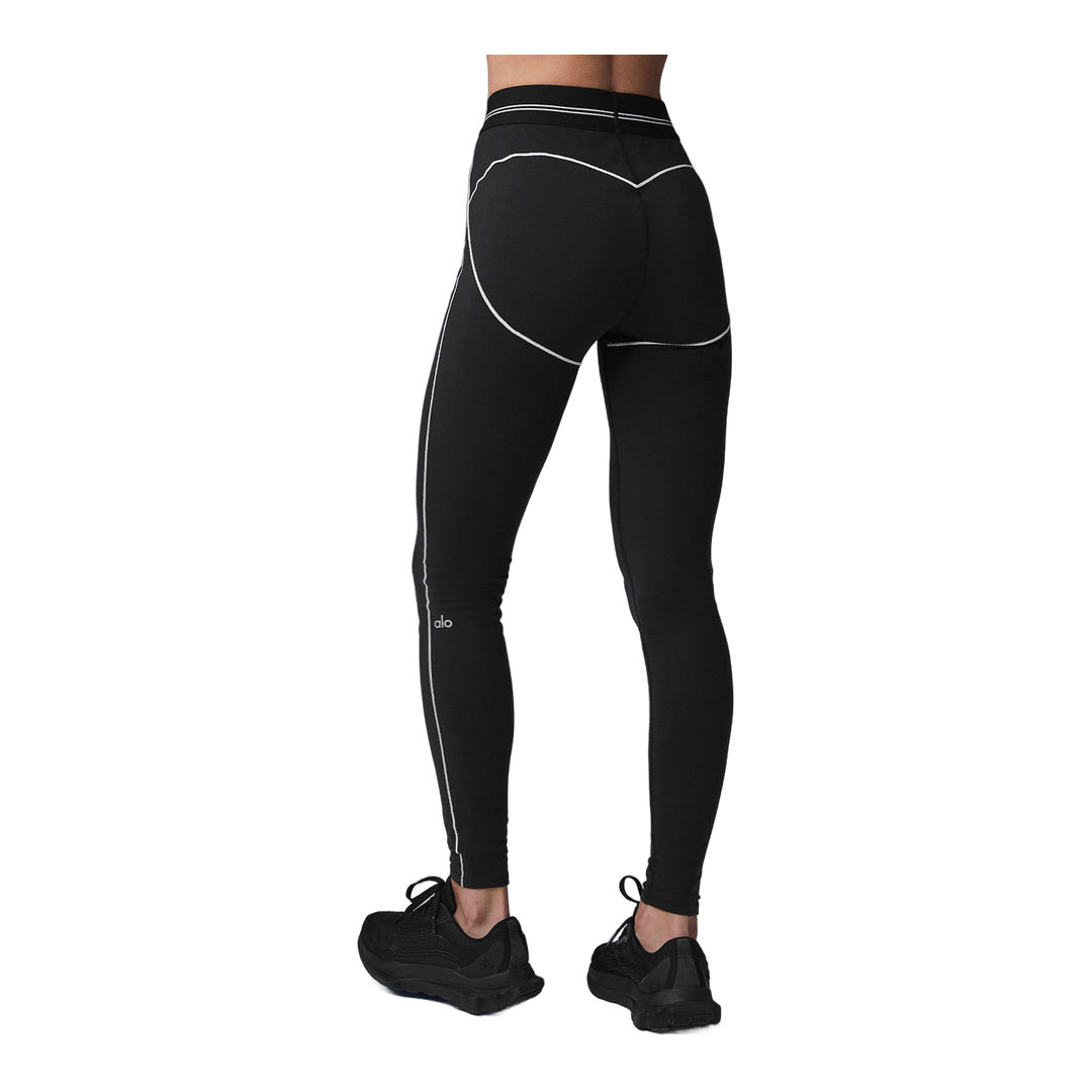 alo Airbrush High-Waist Heart Throb Legging - Black/White