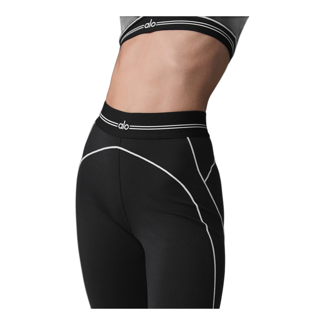 alo Airbrush High-Waist Heart Throb Legging - Black/White