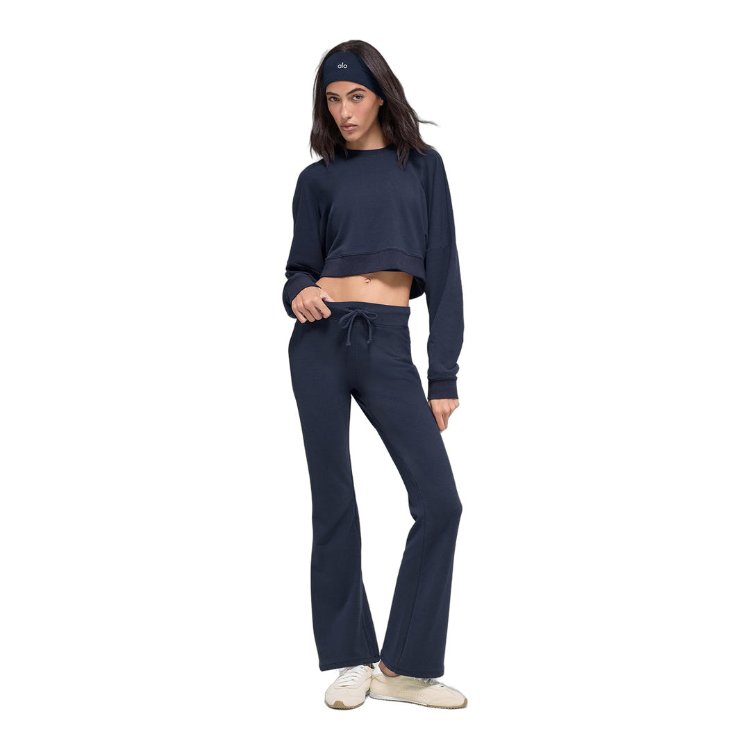 alo Sway Bootcut Sweatpant - Navy
