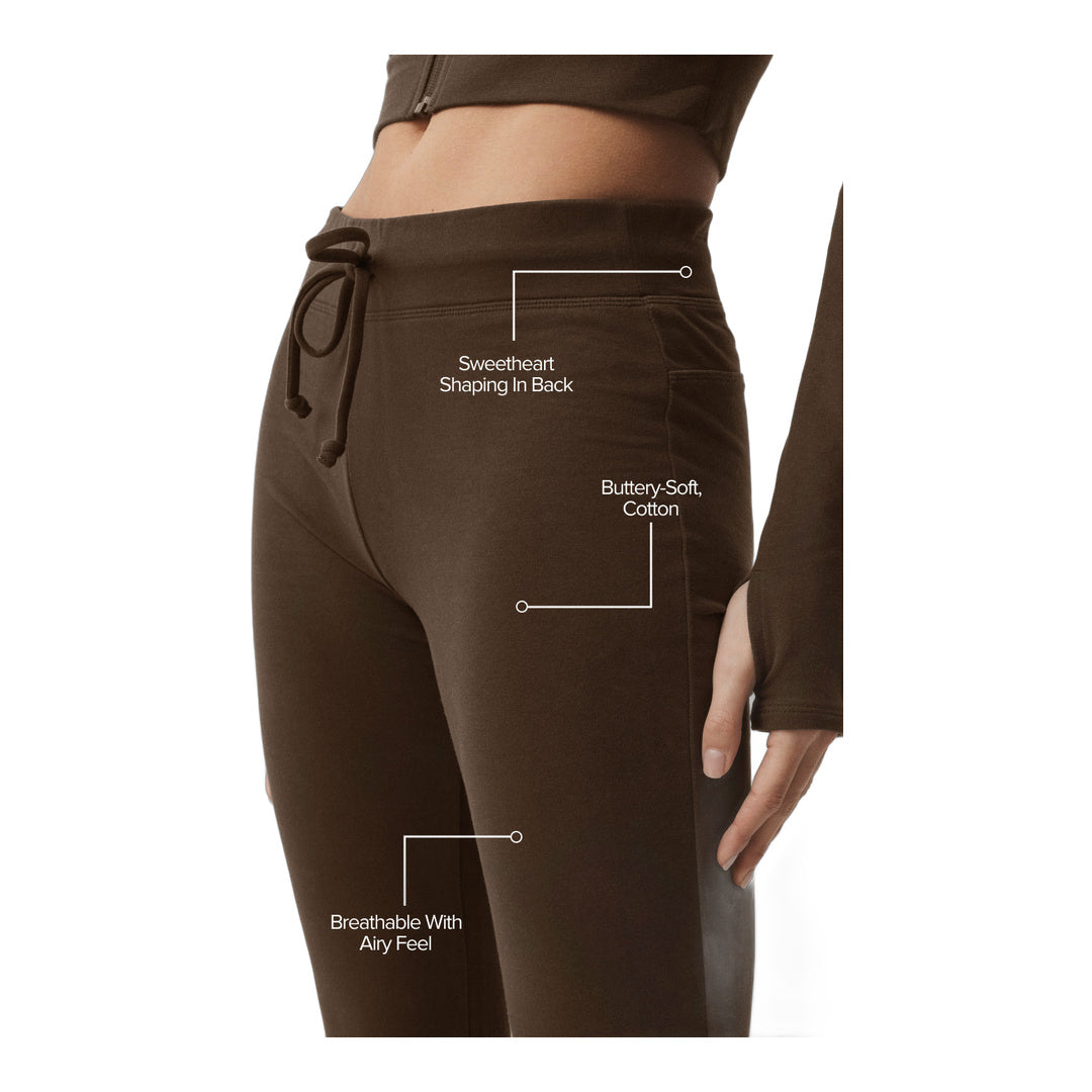 alo Sway Bootcut Sweatpant - Espresso