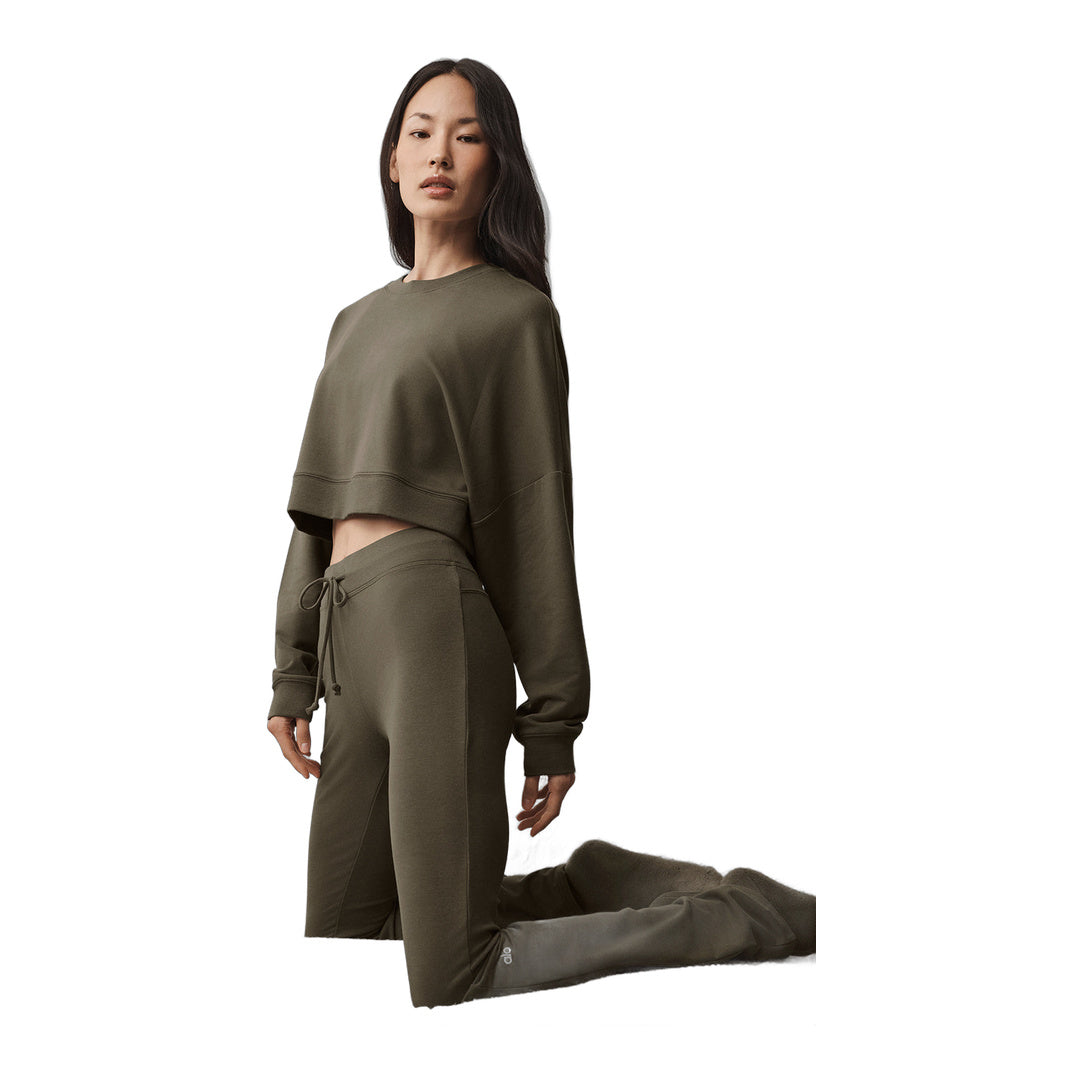 alo Sway Bootcut Sweatpant - Olive Tree