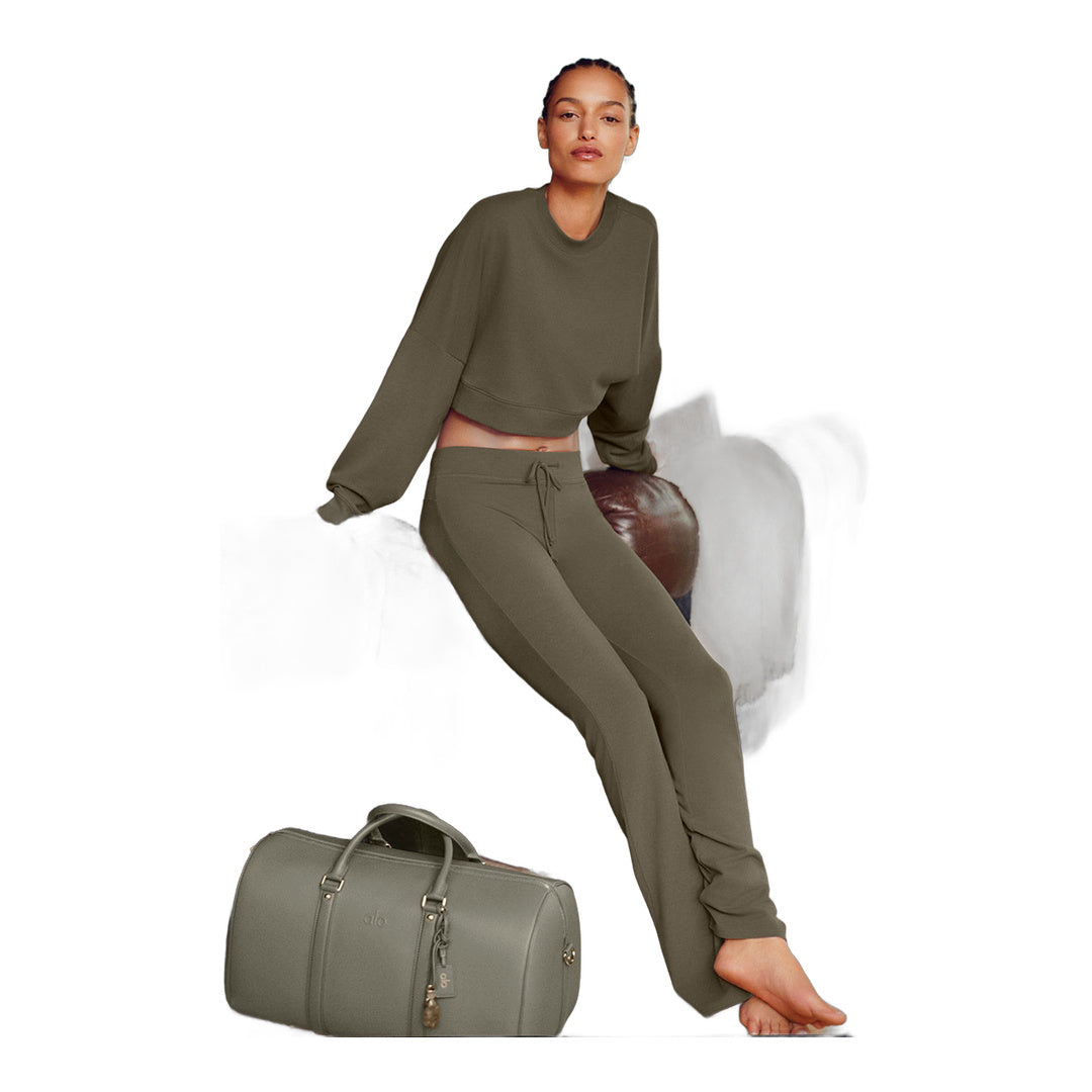 alo Sway Bootcut Sweatpant - Olive Tree