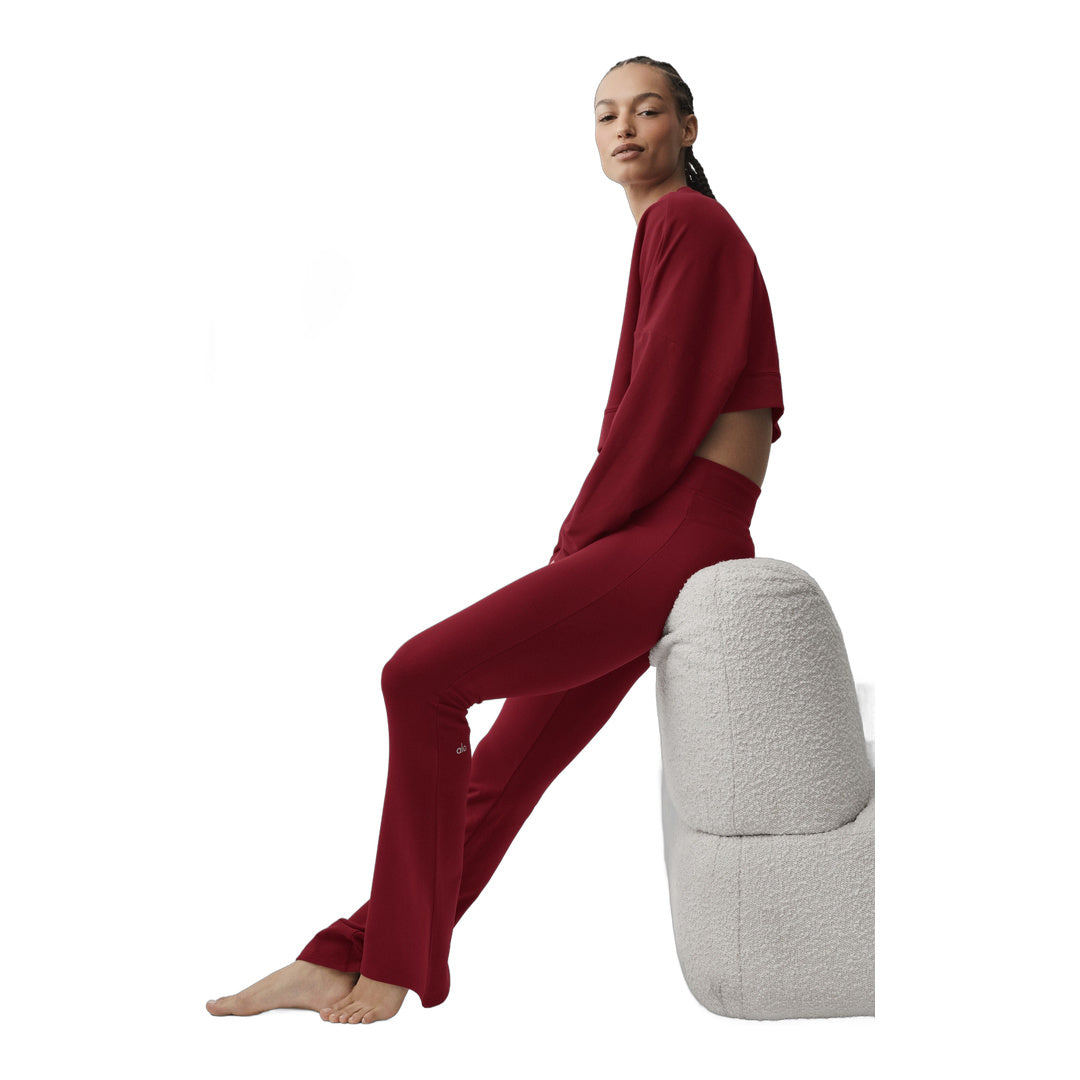 alo Sway Bootcut Sweatpant - Summer Romance Red