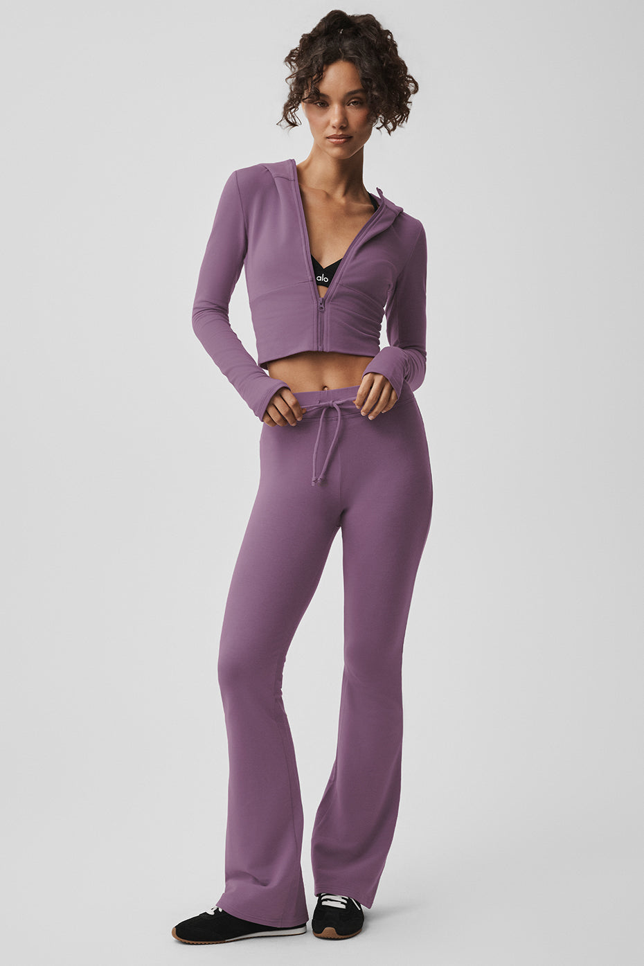 alo Sway Bootcut Sweatpant - Plum Kiss