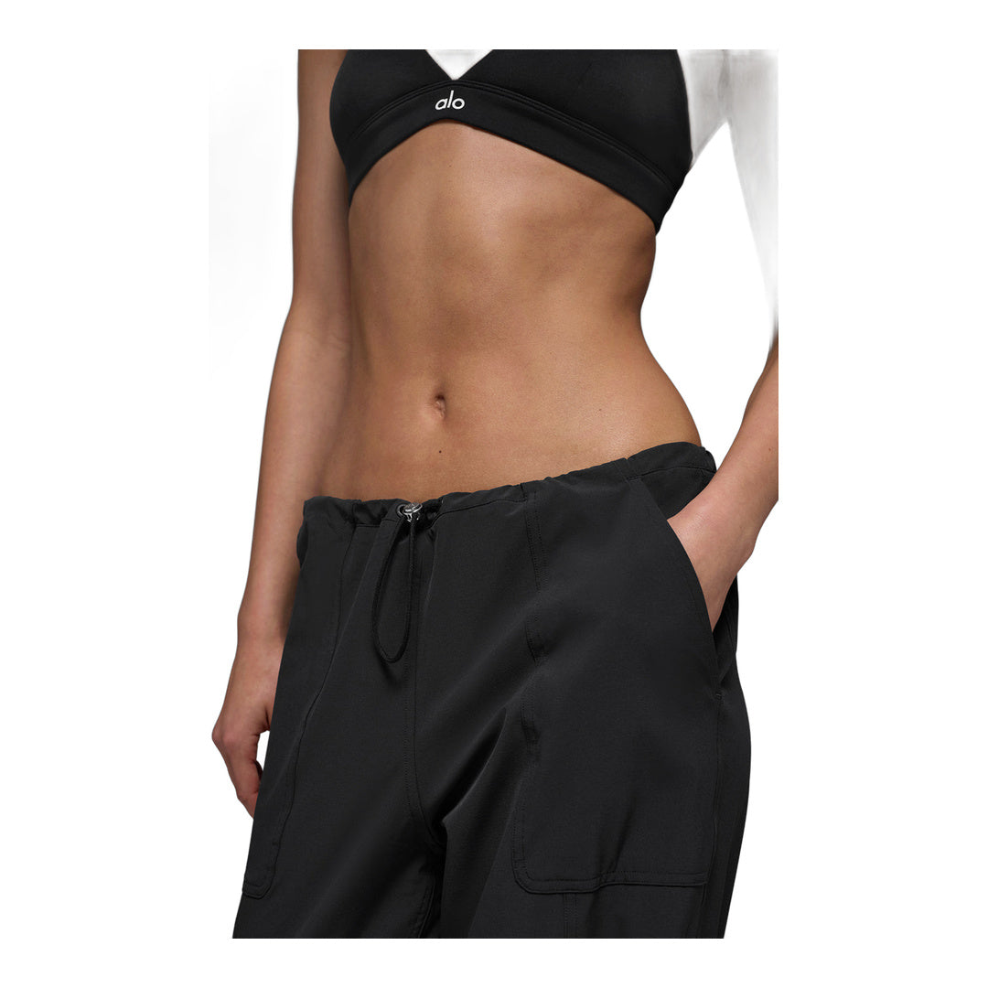 alo Low Rise Megastar Cargo Pant - Black