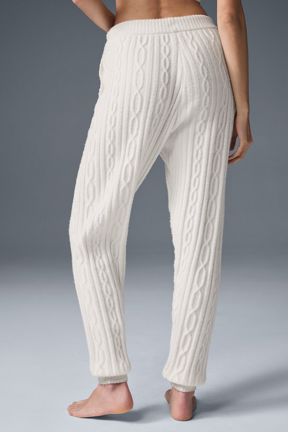 alo Cable Knit Winter Bliss Pant - Ivory