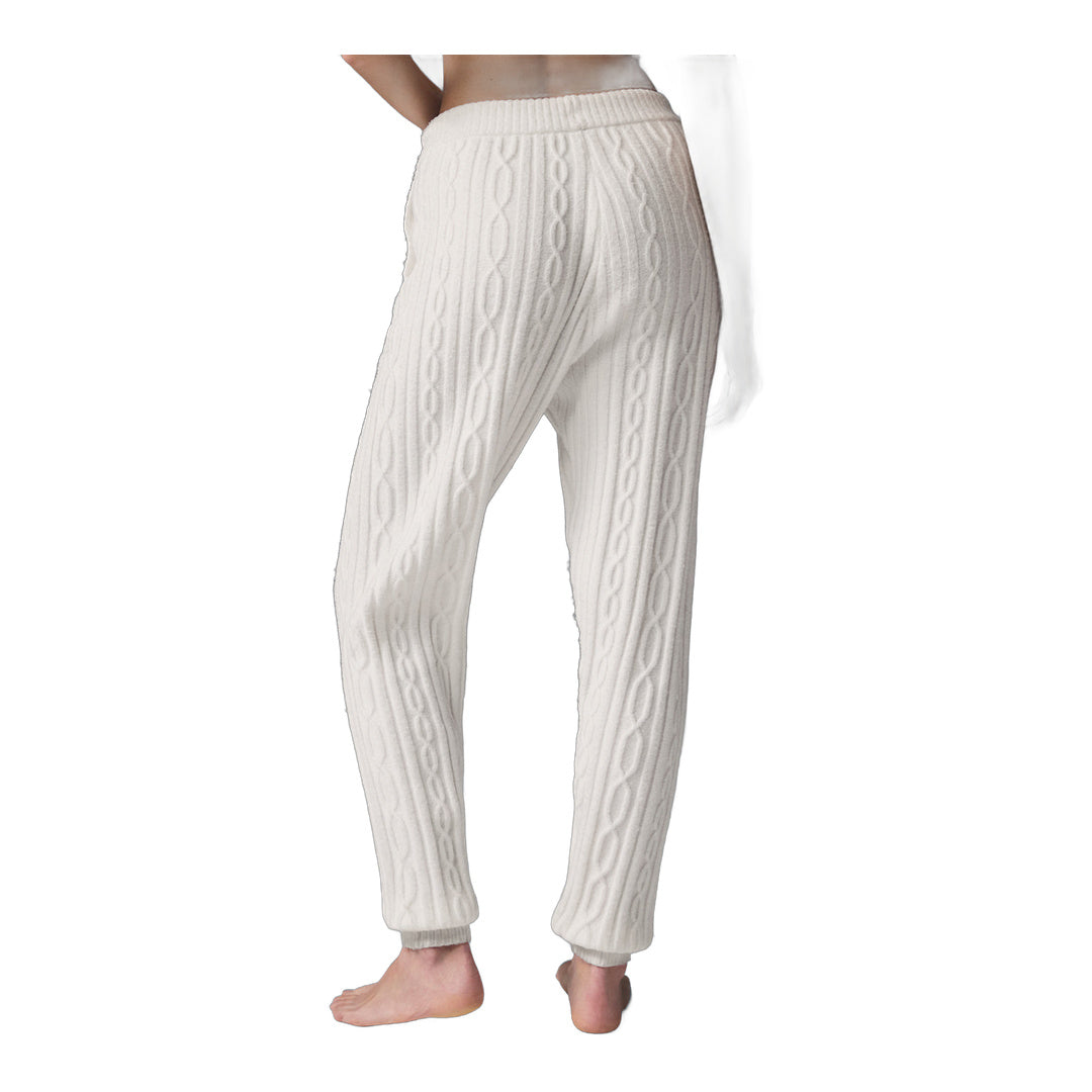 alo Cable Knit Winter Bliss Pant - Ivory