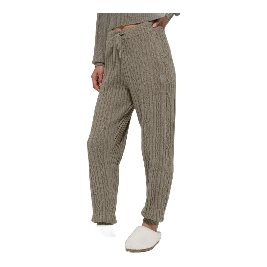 alo Cable Knit Winter Bliss Pant - Light Cocoa