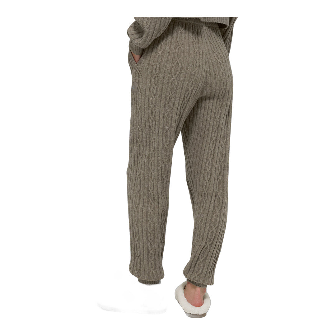 alo Cable Knit Winter Bliss Pant - Light Cocoa