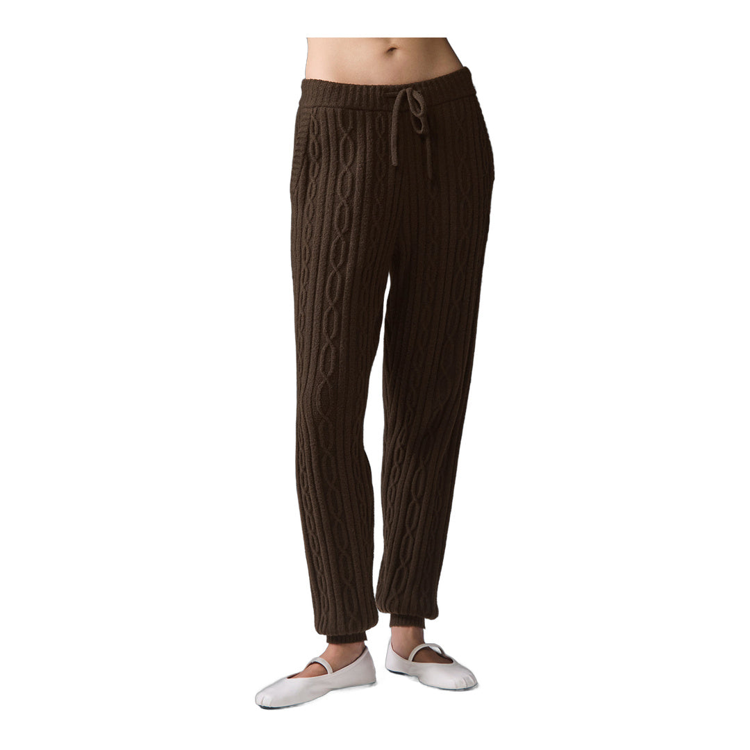 alo Cable Knit Winter Bliss Pant - Espresso