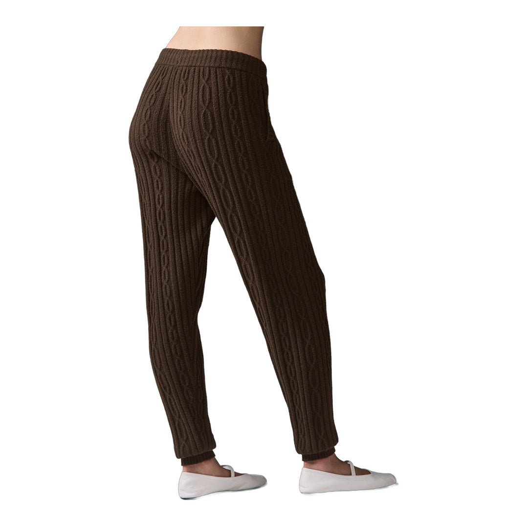 alo Cable Knit Winter Bliss Pant - Espresso