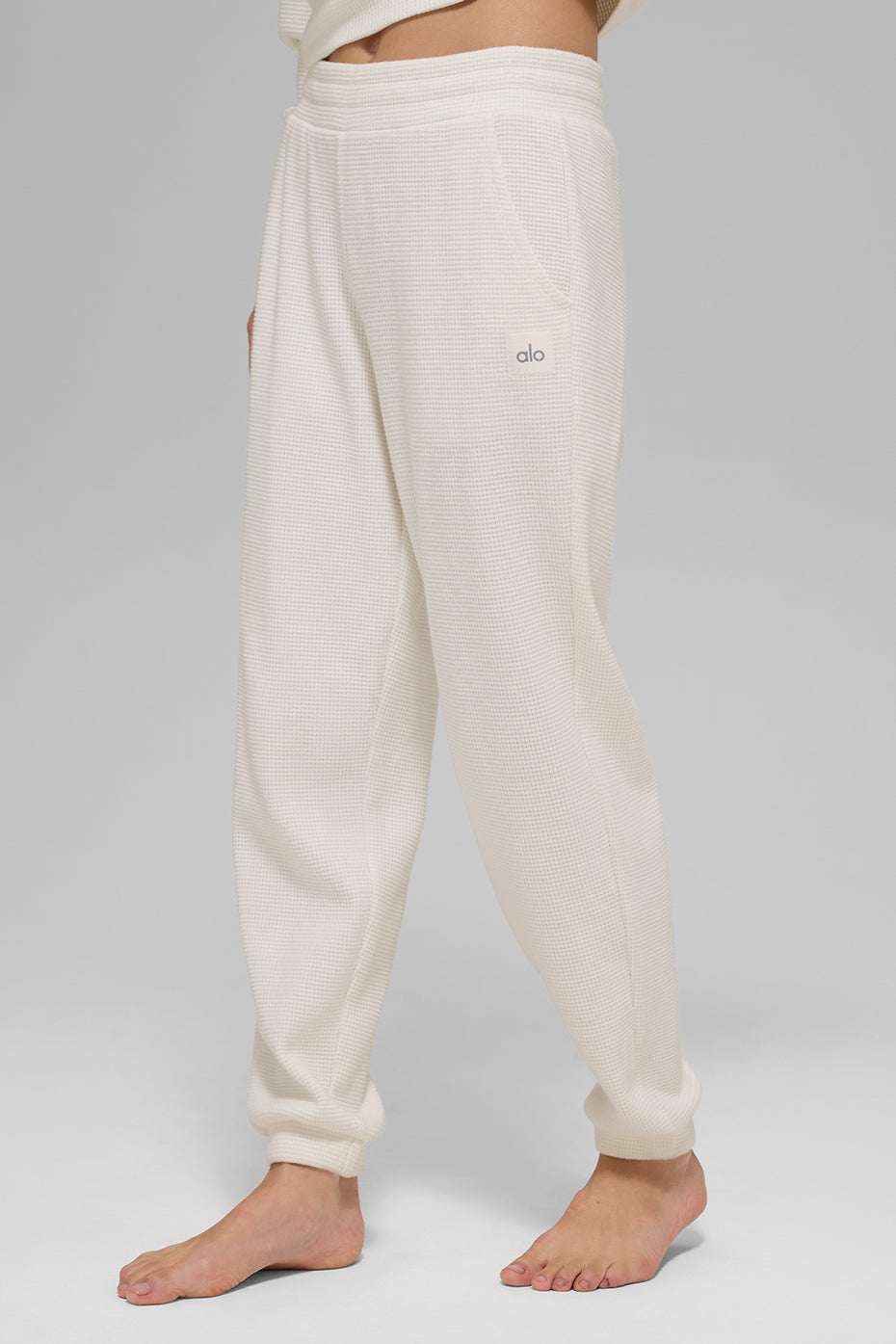 alo Waffle Weekend Escape Jogger - Ivory