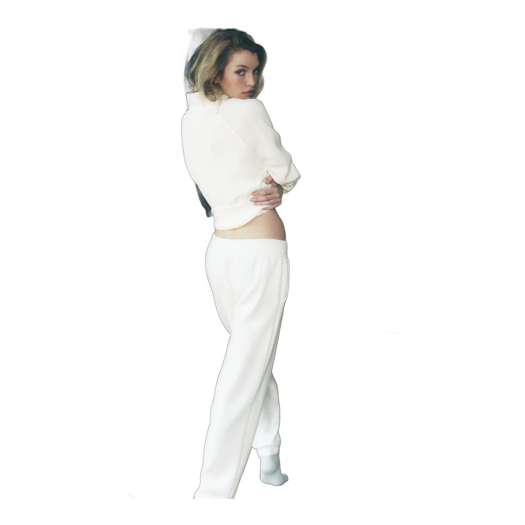 alo Waffle Weekend Escape Jogger - Ivory